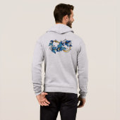 Pull À Capuche Symbole infini de papillons Morpho bleus (Dos entier)