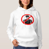 Pull À Capuche Symbole interdit de chauffeur Avertissement drôle (Devant)