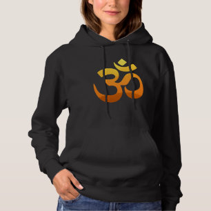 Pull À Capuche Symbole Om de Yoga double face personnalisé Gold S