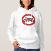Pull À Capuche Symbole routier de moto (Devant)