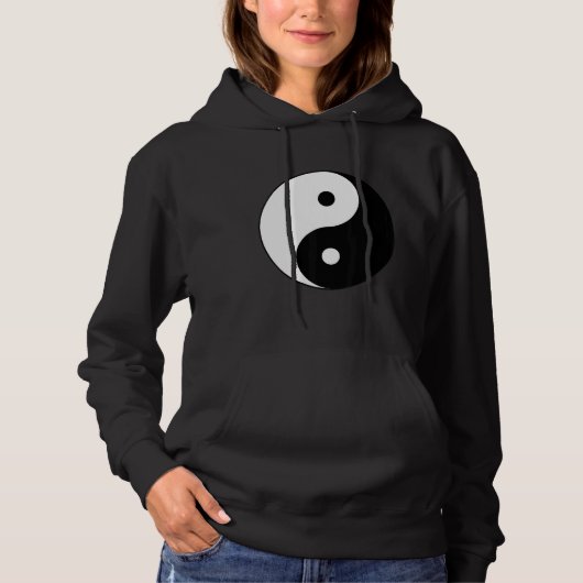 Pull À Capuche Symbole Tai Chi Yin Yang Hippie équilibre de paix  (Devant)