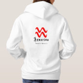Pull À Capuche Symbole zodiaque Aquarius (Dos)