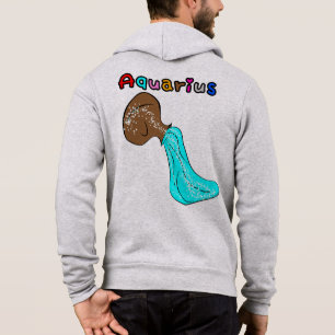 Pull À Capuche SYMBOLE Zodiaque Aquarius Astrologie du porteur