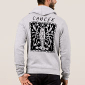 Pull À Capuche SYMBOLE Zodiaque Cancer Astrologie Horoscope Logo (Dos)
