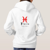 Pull À Capuche Symbole zodiaque de Pisces (Dos)