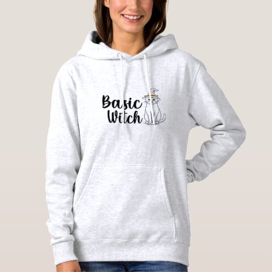Pull À Capuche T-shirt à capuche graphique Halloween chat drôle s (Devant)