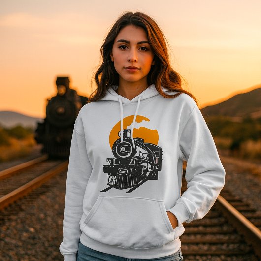Pull À Capuche T-Shirt à capuche pour femmes Train à vapeur