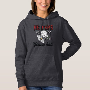 Pull À Capuche T-shirt à gravure vintage drôle de vache Génisse v
