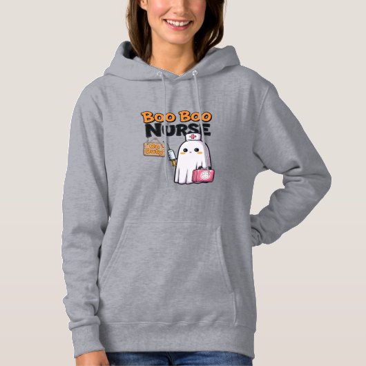 Pull À Capuche T-shirt classique Infirmière pour soigner Boo Boo (Devant)