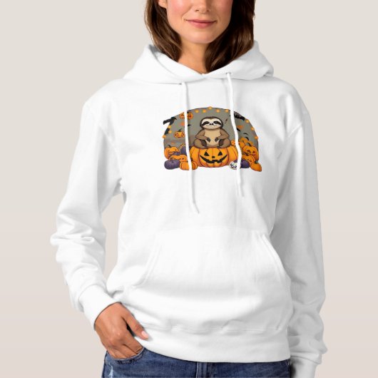 Pull À Capuche T-shirt classique Sloth-o-ween (Devant)
