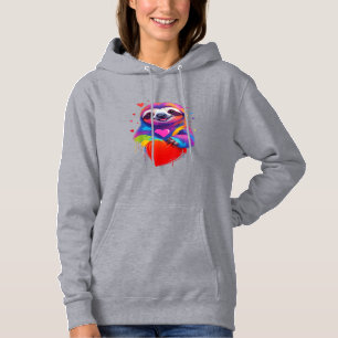 Pull À Capuche T-Shirt Coloré Paresseux - Cœur de Paresseux Arc-e