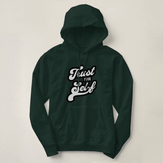 Pull À Capuche T-shirt Confiance en Soi (Design devant)