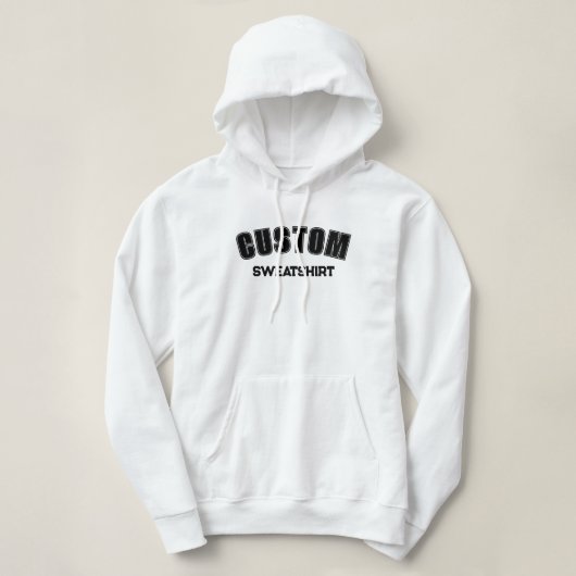 Pull À Capuche T-shirt de base de conception personnalisée (Design devant)