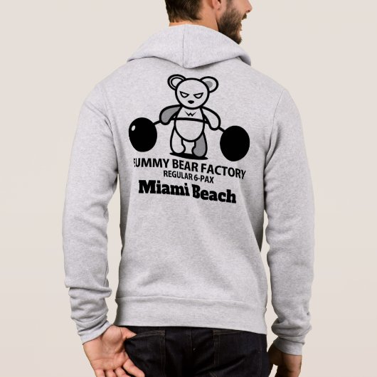 Pull À Capuche T-shirt de l'usine de l'ours de gomme (Dos)