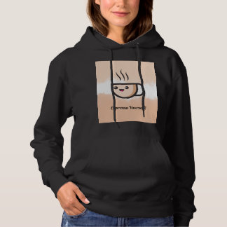 Pull À Capuche T-shirt drôle de jeu de mots sur le café
