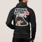 Pull À Capuche T-shirt drôle et identifiable [TEXTE DE DESIGN] –  (Dos)