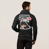 Pull À Capuche T-shirt drôle et identifiable [TEXTE DE DESIGN] –  (Dos entier)