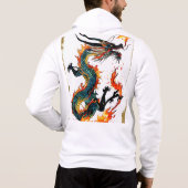 Pull À Capuche T-Shirt Epic Dragon Design : Libérez Votre Fir Int (Dos)