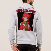 Pull À Capuche T-Shirt Fille Rock Nerd (Dos)