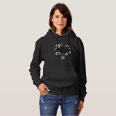 Pull À Capuche T-shirt Fleur Rétro Faites fleurir la gentillesse (Devant entier)