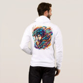 Pull À Capuche T-shirt - Illustration Dragon (Dos entier)