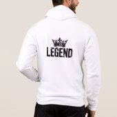Pull À Capuche T-Shirt Légende Couronne - Conception de rue cool (Dos)