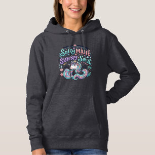 Pull À Capuche T-Shirt Licorne Crinière Salée Âme Ensoleillée Sty