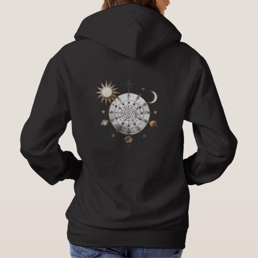 Pull À Capuche T-Shirt Mandala Équilibre Céleste (Dos)