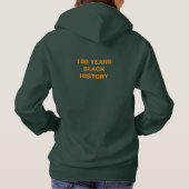 Pull À Capuche T-Shirt-Mois de l'histoire des Noirs 100 Ans (Dos)
