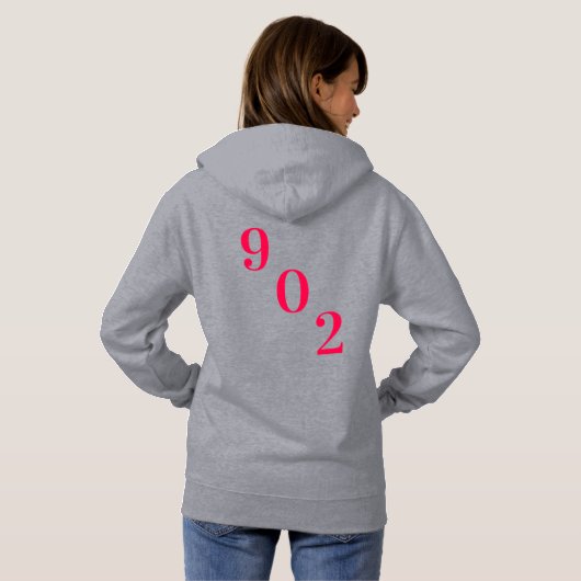 Pull À Capuche T-shirt Nouvelle-Écosse Nouvelle-Écosse 902 Sweats (Dos entier)