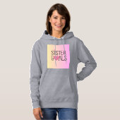 Pull À Capuche T shirt pour filles soeurs idéales (Devant entier)