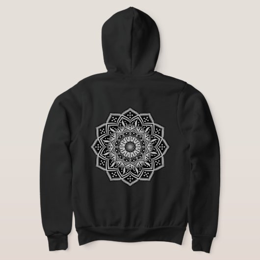 Pull À Capuche T-Shirt pour hommes Mandala (Couchage Retour)