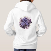 Pull À Capuche T-shirt Rose gothique pourpre (Dos)