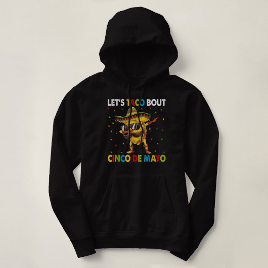 Pull À Capuche Taco Bout Cinco De Mayo Dabbing Taco Mexicain (Design devant)