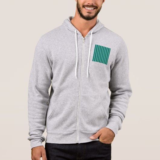 Pull À Capuche Tanager Turquoise, sarcelle bleue et motif répétit (Devant)