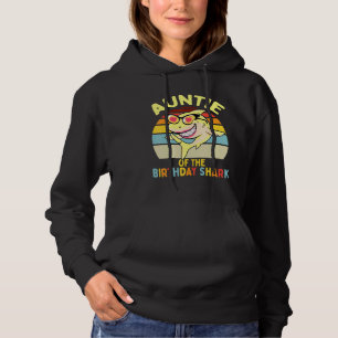 Pull À Capuche Tante De La Tante D'Anniversaire Du Requin Qui Cor