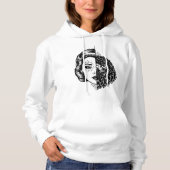 Pull À Capuche Tatouage flash Faucon Femme (Devant)