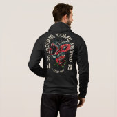 Pull À Capuche Tattoo go around . come around slogan serpent old (Dos entier)