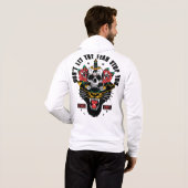 Pull À Capuche Tattoo slogan panther don't let the fear stop you  (Dos entier)