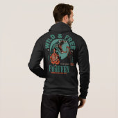 Pull À Capuche Tattoo snake serpent old school wild and free fore (Dos entier)