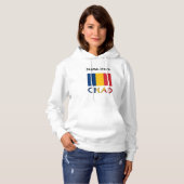 Pull À Capuche Tchad et Drapeau Tchadien Personnalisés (Devant entier)