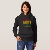 Pull À Capuche Tenue du Mois de l'histoire des Noirs Black Histor (Devant entier)