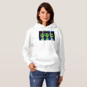 Pull À Capuche Terre spatiale Alien UFO Martian (Devant entier)