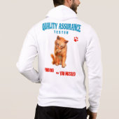 Pull À Capuche Testeur QA Humour de chat (Dos)