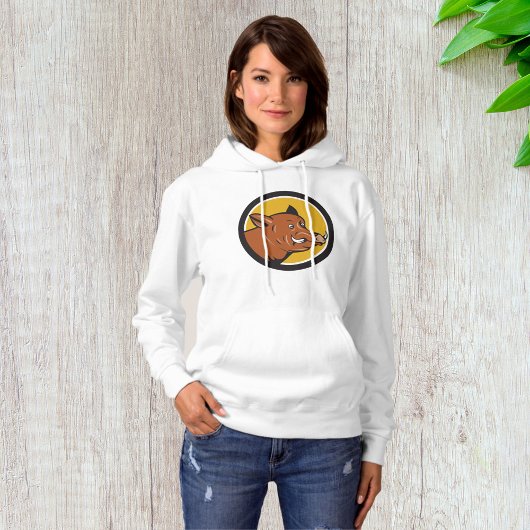Pull À Capuche Tête de sanglier