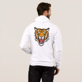 Pull À Capuche Tête de Tigre Rugissant-25818 (Dos entier)