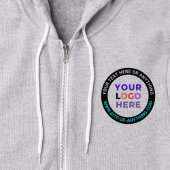 Pull À Capuche Texte avant et arrière personnalisé | Logo d'entre