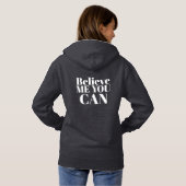 Pull À Capuche Texte Personnalisé Design Moderne Minimal Femmes G (Dos entier)