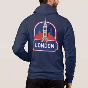 Pull À Capuche Texte personnalisé Londres