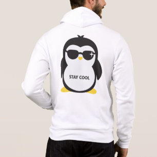 Pull À Capuche Texte personnalisé / nom cool pingouin